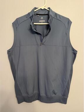 Adidas Climalite 1/4 Zip Pullover Vest Men’s Large